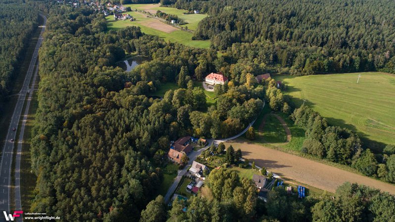 Luftaufnahme Moosbach-Weiherhaus